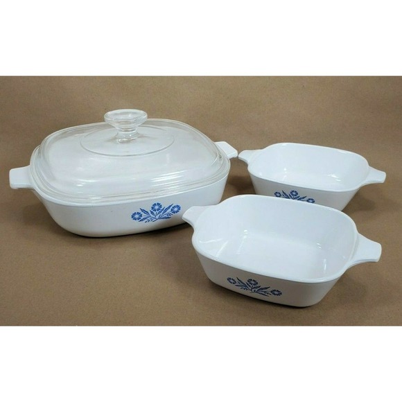 Corning Ware Other - Corning Ware Cornflower Dishes P-9-B
